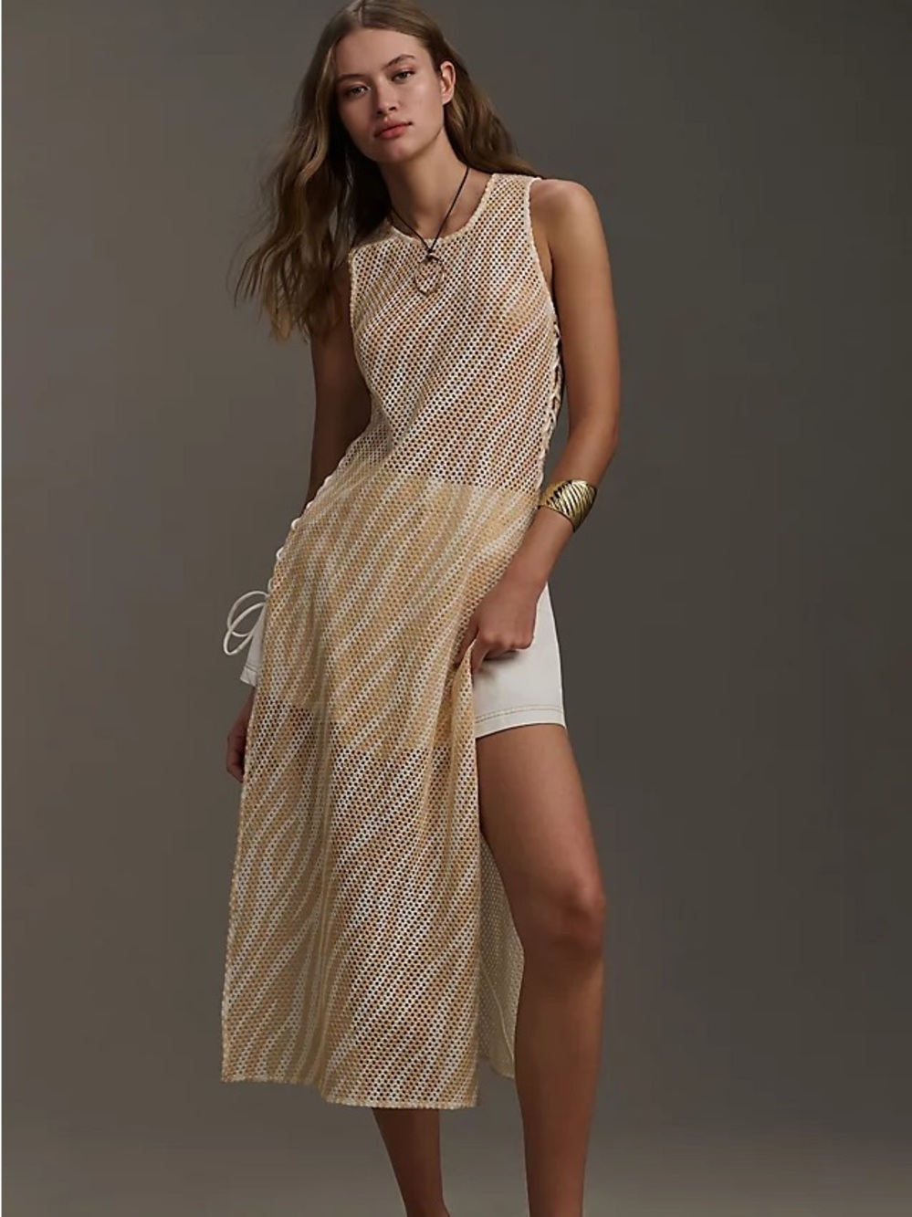 Anthropologie Printed Crotchet Tunic